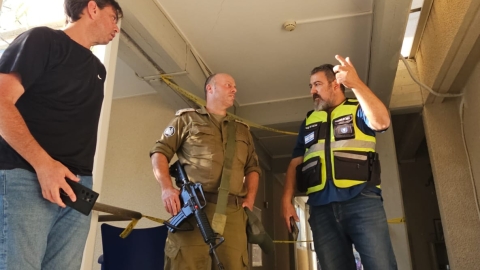 באחת הזירות שבהן נפל שבר מיירט.jpg